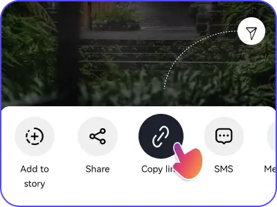 Copy Instagram Reels Link